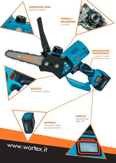 Seghetto a batteria saw 100-m