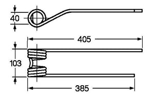 Dente per Claas DX