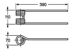 Dente per girello kuhn