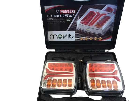 Kit impianto luci rimorchio LED wireless Movit tipo 3