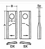 Coltello fort- morra 98 DX conf. 25 pezzi