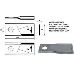 Coltello fort - morra 107 DX 14760 conf. 25 pezzi