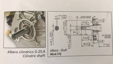 Motore g390fq hp13 cilindrico