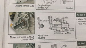 Motore g200q hp6,5 cilindrico