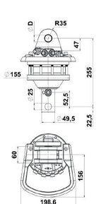Rotore idraulico fr 35 ad albero