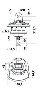 Rotore idraulico fr 15 ad albero
