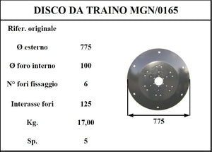 Disco traino marangon 165