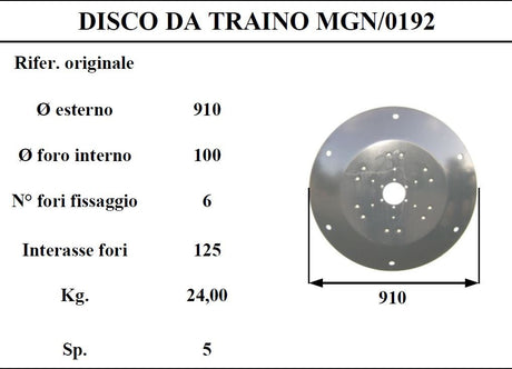 Disco traino marangon 192 d910