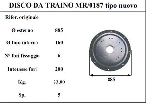 Disco traino morra 187 tn d885