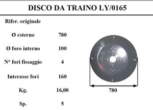 Disco traino lince 165