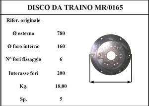 Disco traino morra 165