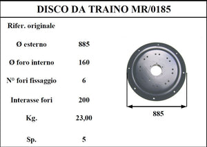 Disco traino morra 185