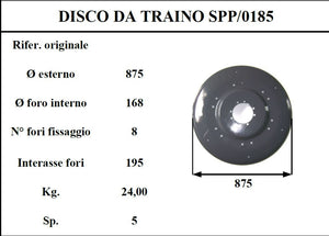 Disco traino Supertino 185