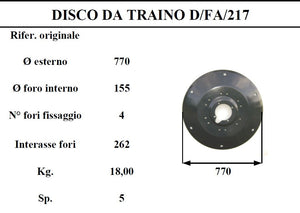 Disco traino d/fahr 2.17
