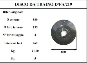 Disco traino d/fahr 2.19