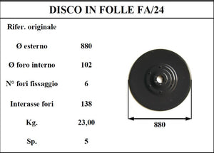 Disco folle fahr km24- kuhn 185