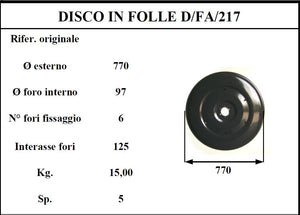 Disco folle d/fahr 217