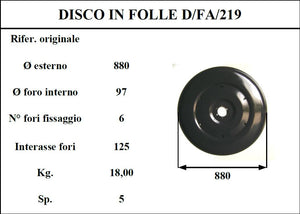 Disco folle d/fahr 219