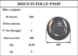 Disco folle p.z 185