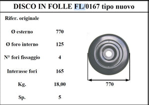 Disco folle fella 167 D.770