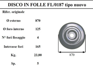 Disco folle fella 187 D.870