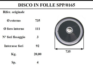 Disco folle Supertino 165