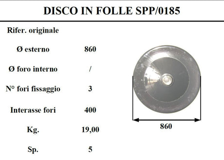 Disco folle Supertino 185