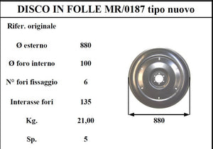 Disco folle morra 187 tipo nuovo