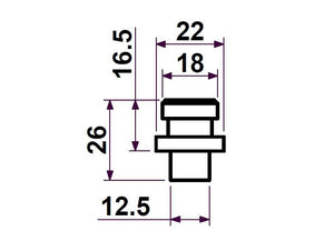 Perno portacoltello PZ.185