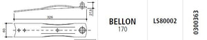 Piastra portacoltelli bellon f/fc170