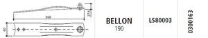 Piastra portacoltelli bellon f/fc190