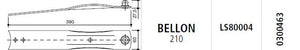 Piastra portacoltelli bellon f/fc210