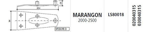 Piastra portacoltello marangon