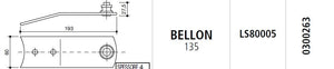 Piastra portacoltello bellon 135 fc