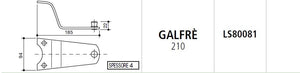 Piastra portacoltello galfre' 210
