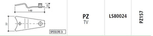Piastra portalama PZ tv 4 tamburi