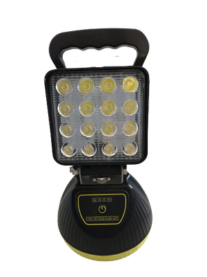 Faro lavoro quadro 16 LED Movit a batteria c/maniglia