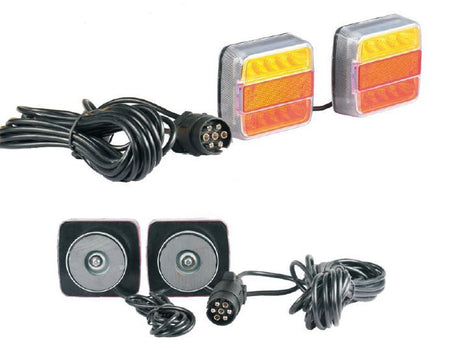 Kit impianto luci rimorchio LED calamitato Movit