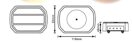 Fanale LED TB62 per impianto luci Movit