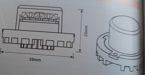 Catadiottro LED multifunzione 12-24V Movit