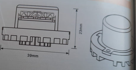 Catadiottro LED multifunzione 12-24V Movit
