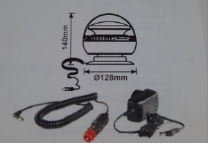 Lampada rotante LED calamitata a batteria -12/24V Movit