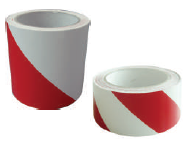 Nastro segnaletico riflettente 11,5x100, bianco e rosso