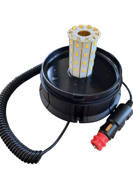 Lampada rotante a LED tonda, calamitata, 12/24V Movit