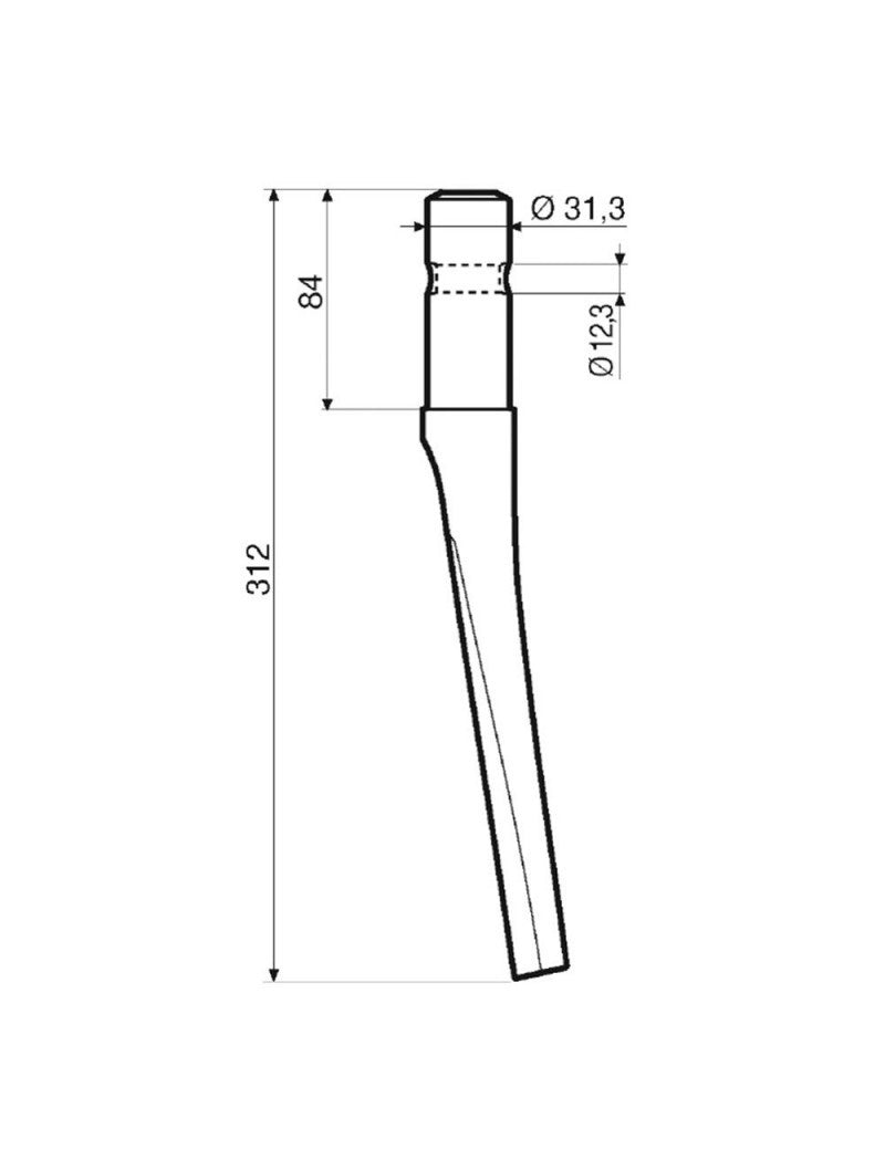 Dente rototerra Feraboli a spina