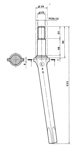 Dente rototerra lely cilindrico