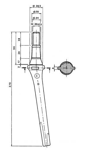 Dente rototerra lely conico lungo