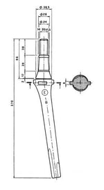 Dente rototerra lely conico lungo