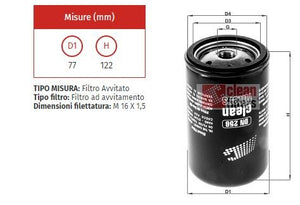 Filtro nafta fn0036V - clean dn 256