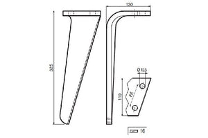 Dente lama Frandent pesante - Verso: SX